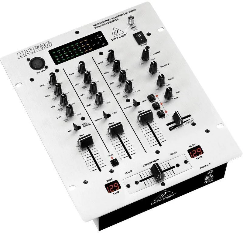 Behringer DX626 DJ valdiklis 3 kanalai Pilka