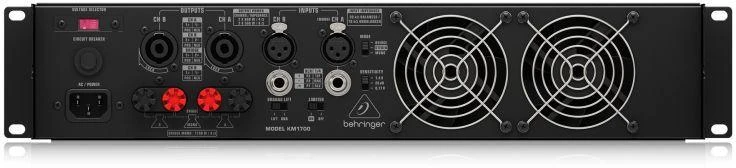 Behringer KM1700 garso stiprintuvas, skirtas pasirodymams ir scenai, juodas