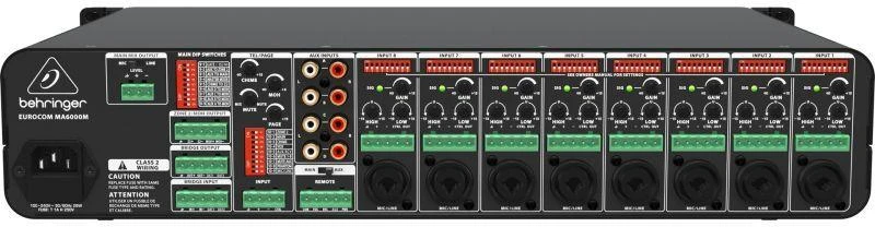 SDK Behringer MA6000M garso stiprintuvas Pasirodymai / scena Juoda