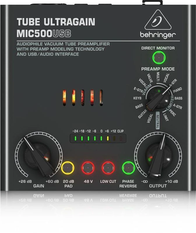 Behringer MIC500USB pradinis garso stiprintuvas