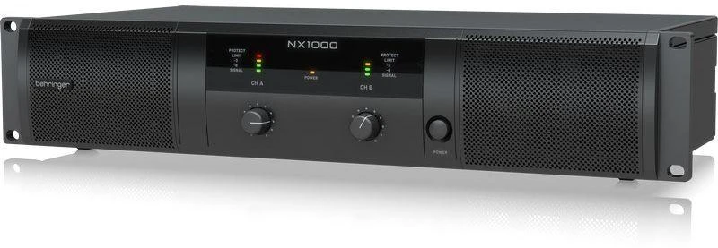 Behringer NX1000 garso stiprintuvas Pasirodymai / scena Juoda