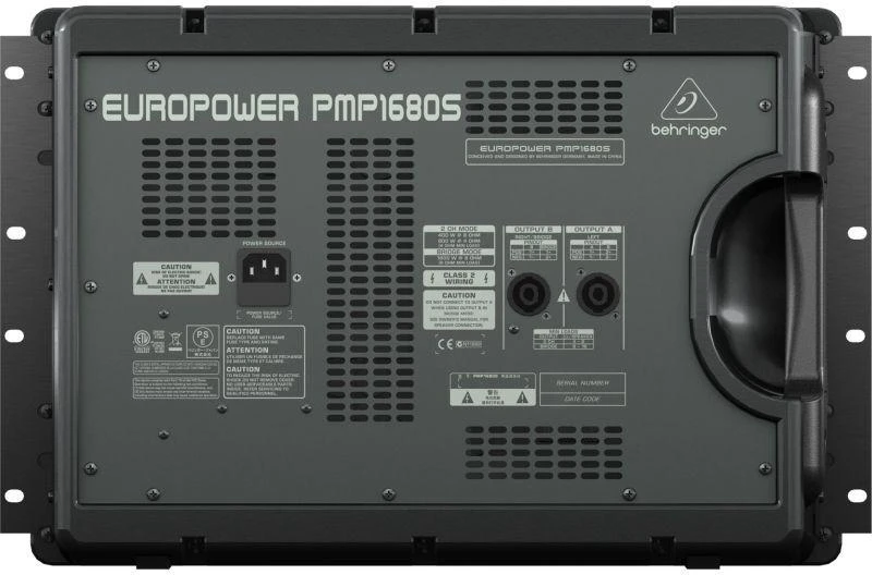Behringer PMP1680S garsų maišiklis 10 kanalai 10 – 200000 Hz Juoda