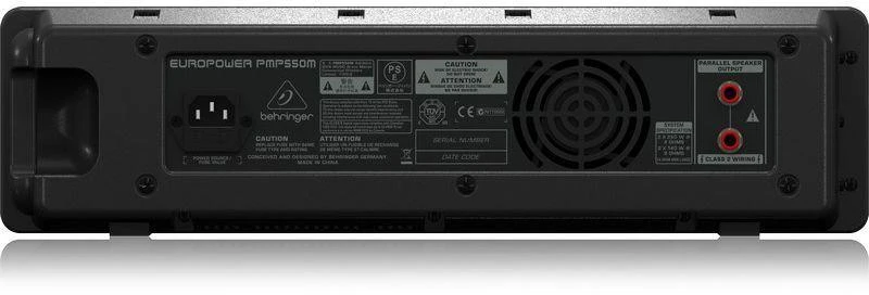 Behringer PMP550M garso pultas, 5 kanalai, 20 - 20000 Hz, juodas