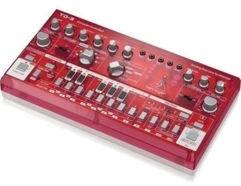 Behringer TD-3-SB boso sintezatorius, raudonas, skaidrus