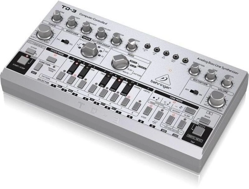 Behringer TD-3-SR bosų sintezatorius, sidabrinis