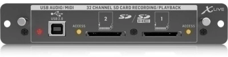 Ausinės Behringer X-LIVE įrašymo kortelė skirta X32