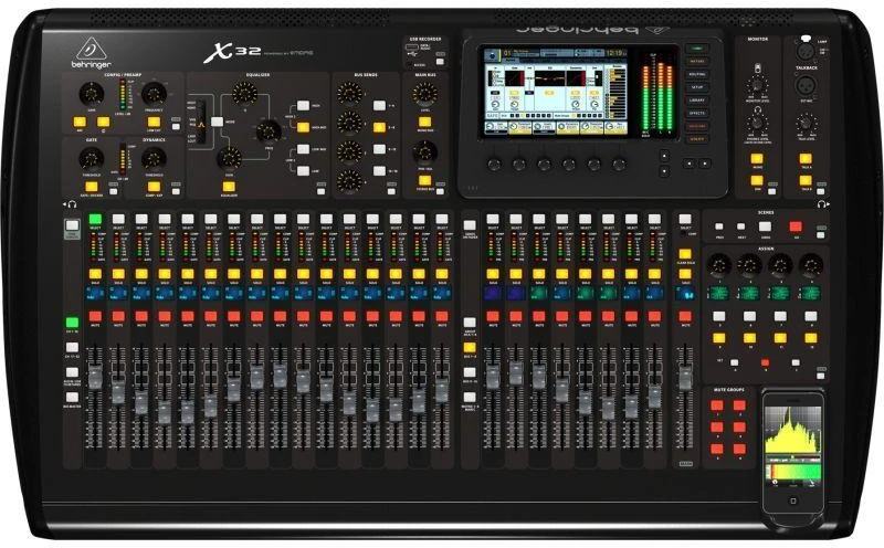 Behringer X32 garso pultas, 40 kanalų, 10–22 000 Hz, juodas
