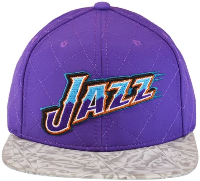 Beisbolo kepurė Mitchell & Ness Utah Jazz, violetinė ir pilka