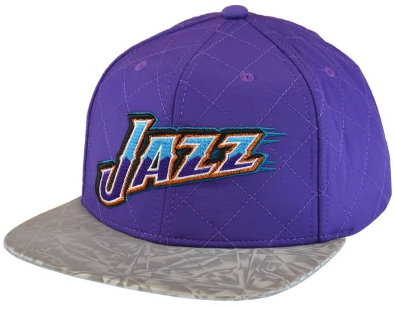 Beisbolo kepurė Mitchell & Ness Utah Jazz, violetinė ir pilka