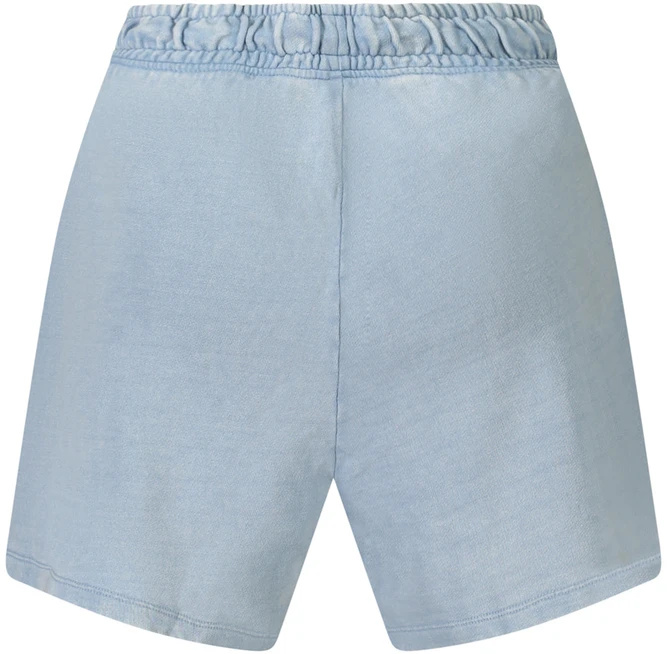 Błękitne szorty dresowe moterims Guess Jeans su efektem sprania