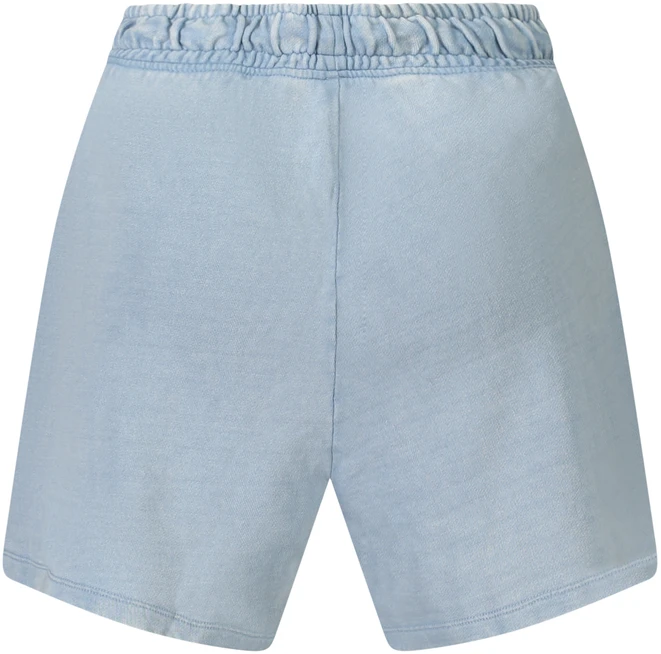 Błękitne szorty dresowe moterims Guess Jeans su efektem sprania