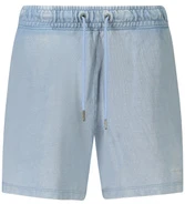 Błękitne szorty dresowe moterims Guess Jeans su efektem sprania