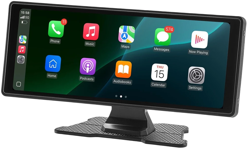 Automagnetola VEVOR automobilinė „CarPlay“ stereosistema su jutikliniu ekranu