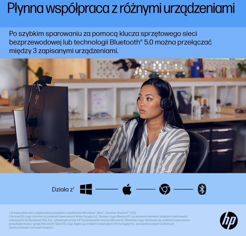 Pelė Hewlett Packard (HP) Myszka HP 710 belaidė juoda