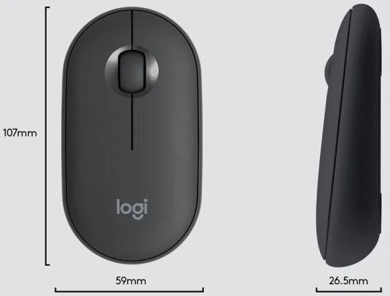 Belaidė klaviatūra ir pelė LOGITECH MK470 GRAPHITE