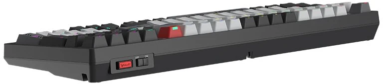 Klaviatūra žaidimams A4Tech Bloody WS98 BLMS Raudona Plus belaidė mechaninė su pašvietimu pilka