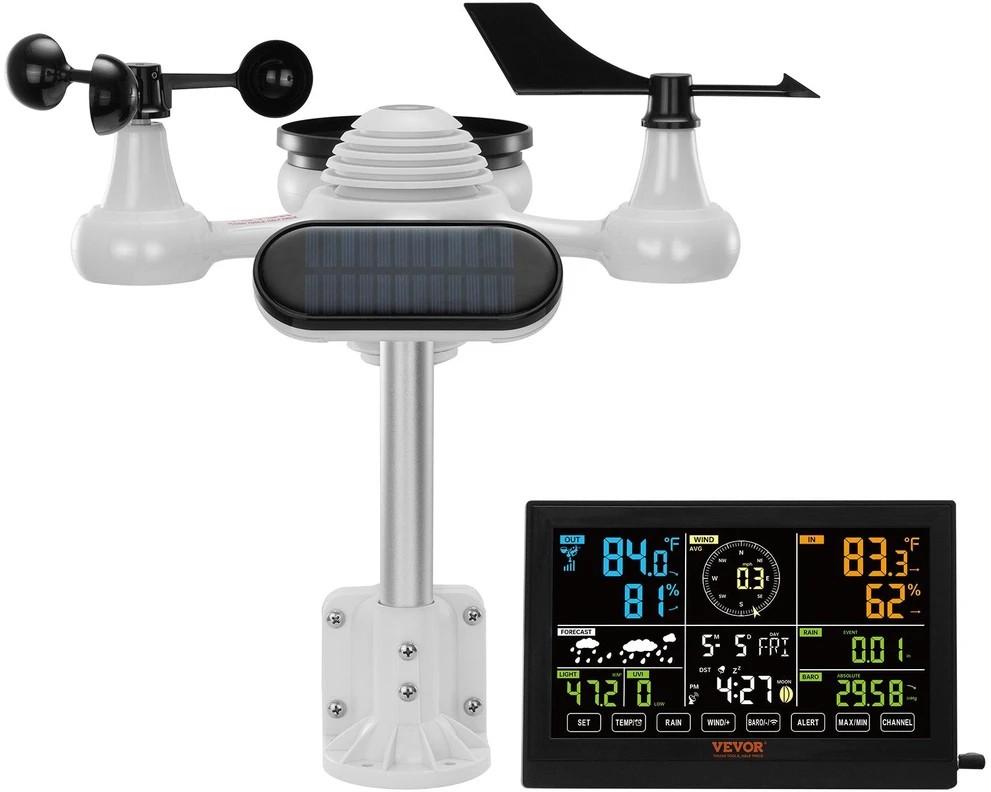 VEVOR Meteorologinė bevielė orų stotelė YT60231 7in1