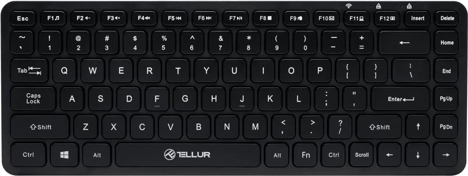 Tellur Mini belaidė klaviatūra juodos spalvos