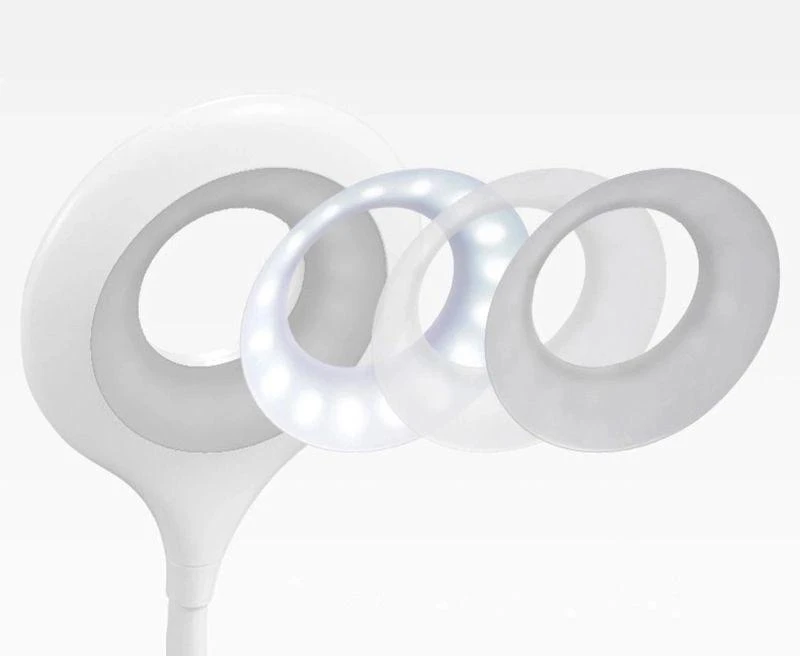 „Mini Wozinsky“ belaidė LED skaitymo lempa su segtuku + USB-C laidu – „Baltas“