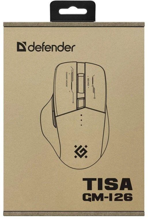 Pelė DEFENDER GM-126 TISA RF+BT OPTIC 1600dpi 6P Baltas