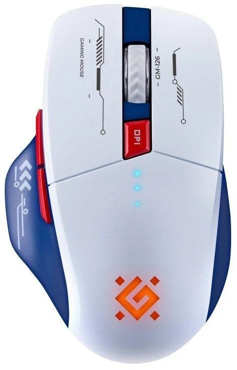 Pelė DEFENDER GM-126 TISA RF+BT OPTIC 1600dpi 6P Baltas
