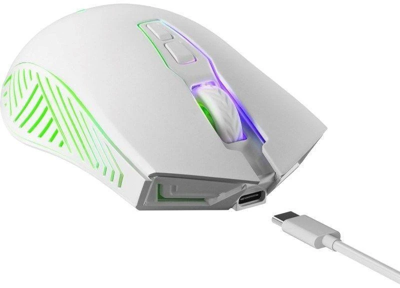 Belaidė pelė DEFENDER PANDORA RF Baltas 3200dpi 7P