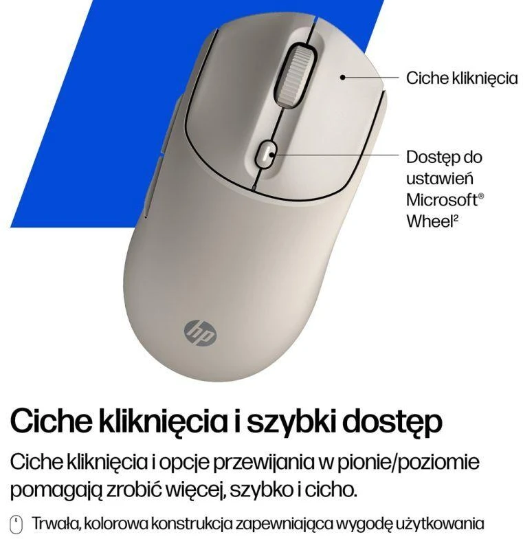 Belaidė pelė HP 400 Quiet, juoda, AZ7B2AA