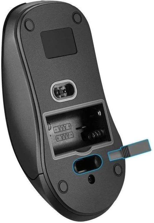 Belaidė tyli pelė Defender Nexus MS-195 RF, juoda