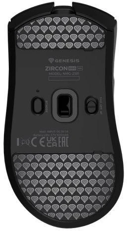 Pelė Myszka žaidimams Genesis Zircon 880 Pro belaidė 30000 dpi optinė juoda