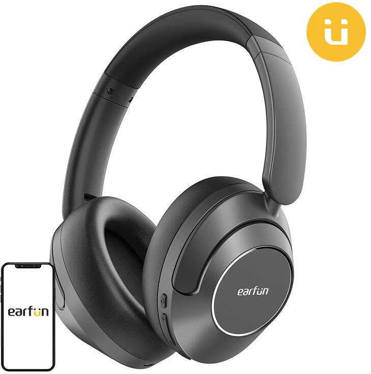 Belaidės ausinės EarFun WavePro - juodos