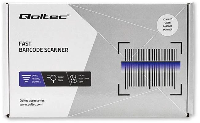 QOLTEC 50878 belaidė 1D 2D brūkšninių kodų skaitytuvo prijungimo stotelė