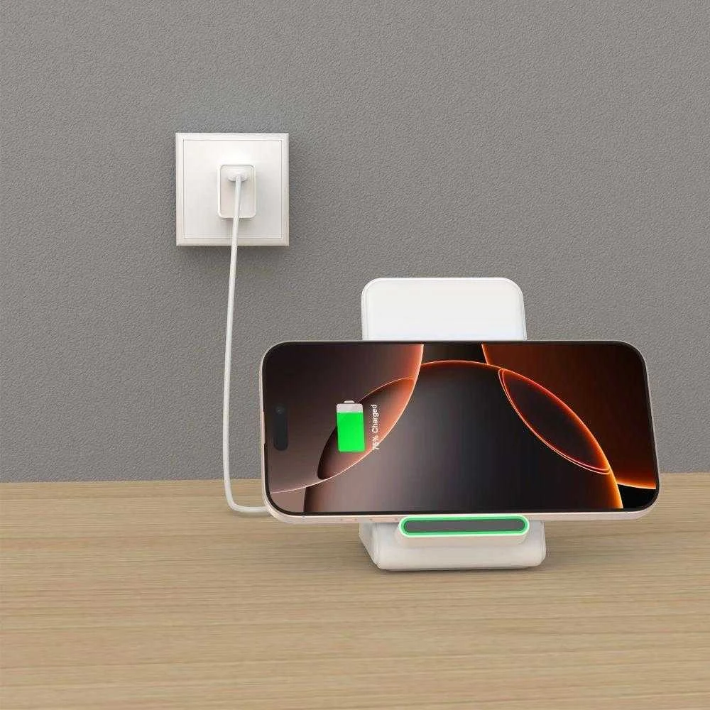 Tech-Protect QI15W-A40 belaidis įkroviklis - Baltas