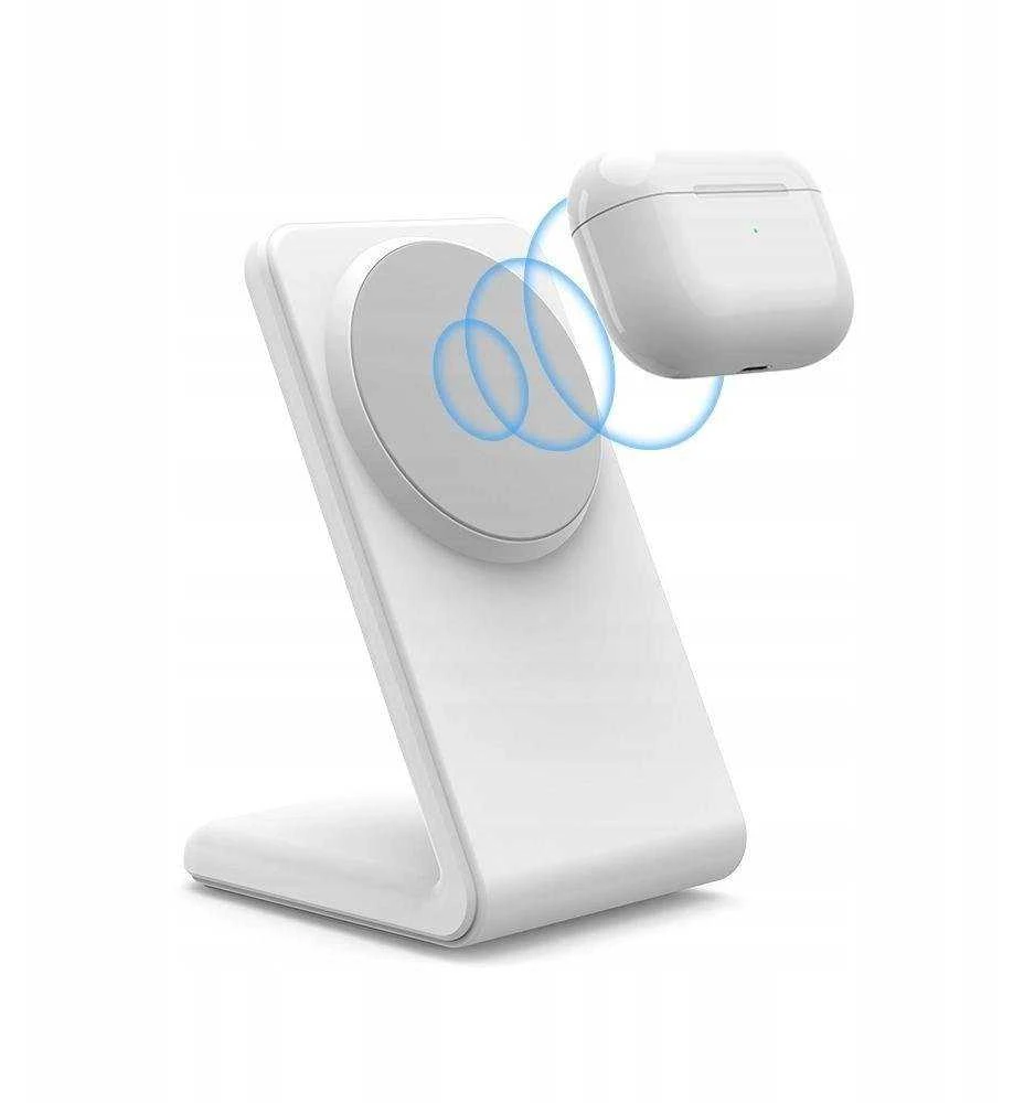 Tech-Protect QI15W-A38 MagSafe belaidis įkroviklis - Baltas