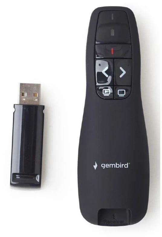 Gembird WP-L-12 belaidis pateikėjas RF juodas