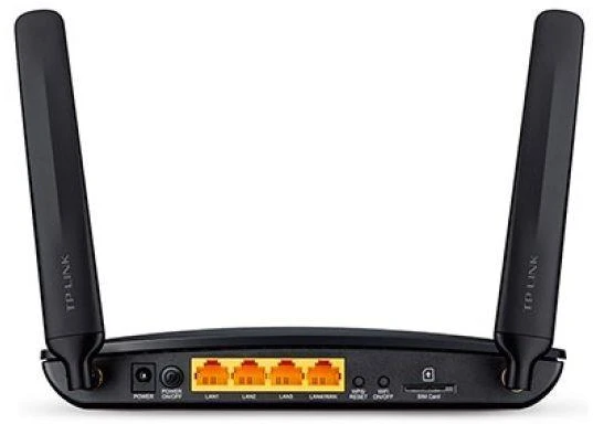 TP-Link TL-MR6400 belaidis maršrutizatorius Greitas eternetas Viena juosta (2,4 GHz) 4G Juoda