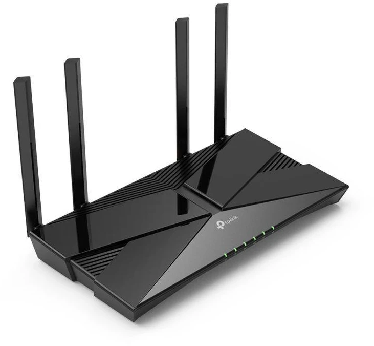 Carruzzo TP-Link XX230V belaidis maršrutizatorius Gigabitinis eternetas Dviguba juosta (2,4 GHz / 5 GHz) Juoda