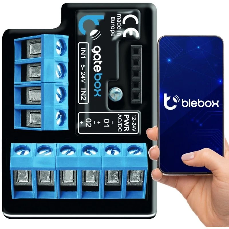 BleBox GateBox – WiFi vartų valdiklis – Android/iOS programa