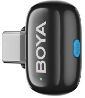 Mikrofony BOYA mini 2-01 belaidės 2.4GHz USB-C - juoda