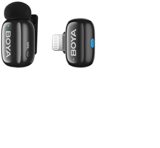 Mikrofony BOYA mini 2-01 belaidės 2.4GHz USB-C - juoda