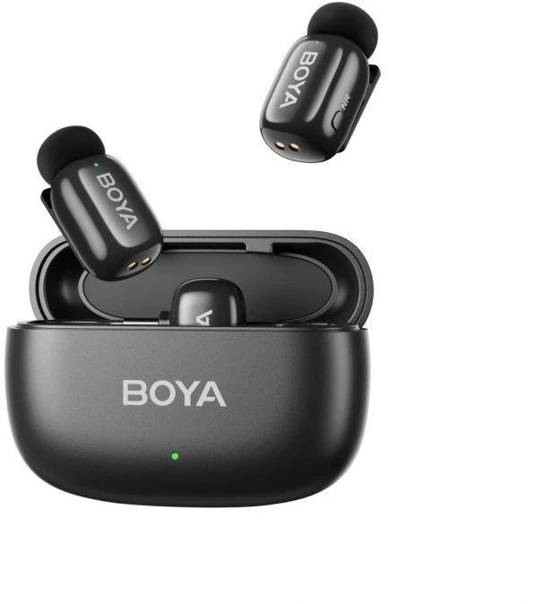 Mikrofony BOYA mini 2-01 belaidės 2.4GHz USB-C - juoda