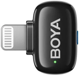 Mikrofony BOYA mini 2-01 belaidės 2.4GHz USB-C - juoda