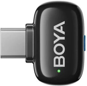 Mikrofony BOYA mini 2-01 belaidės 2.4GHz USB-C - juoda
