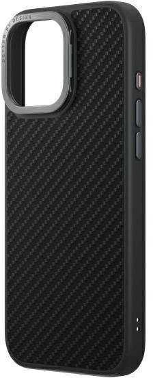 UNIQ dėklas Keva Max Apple iPhone 16 Pro 6.3 Magclick Charging juodos spalvos/juodos spalvos(carbon)