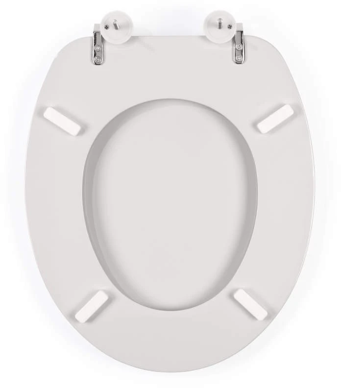 Beldray LA032355PGRY medinė klozeto sėdynė, balta