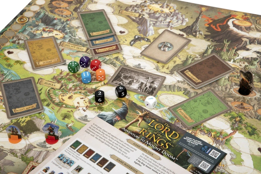 Bendradarbiavimo stalo žaidimas THE LORD OF THE RINGS: Adventure to Mount Doom