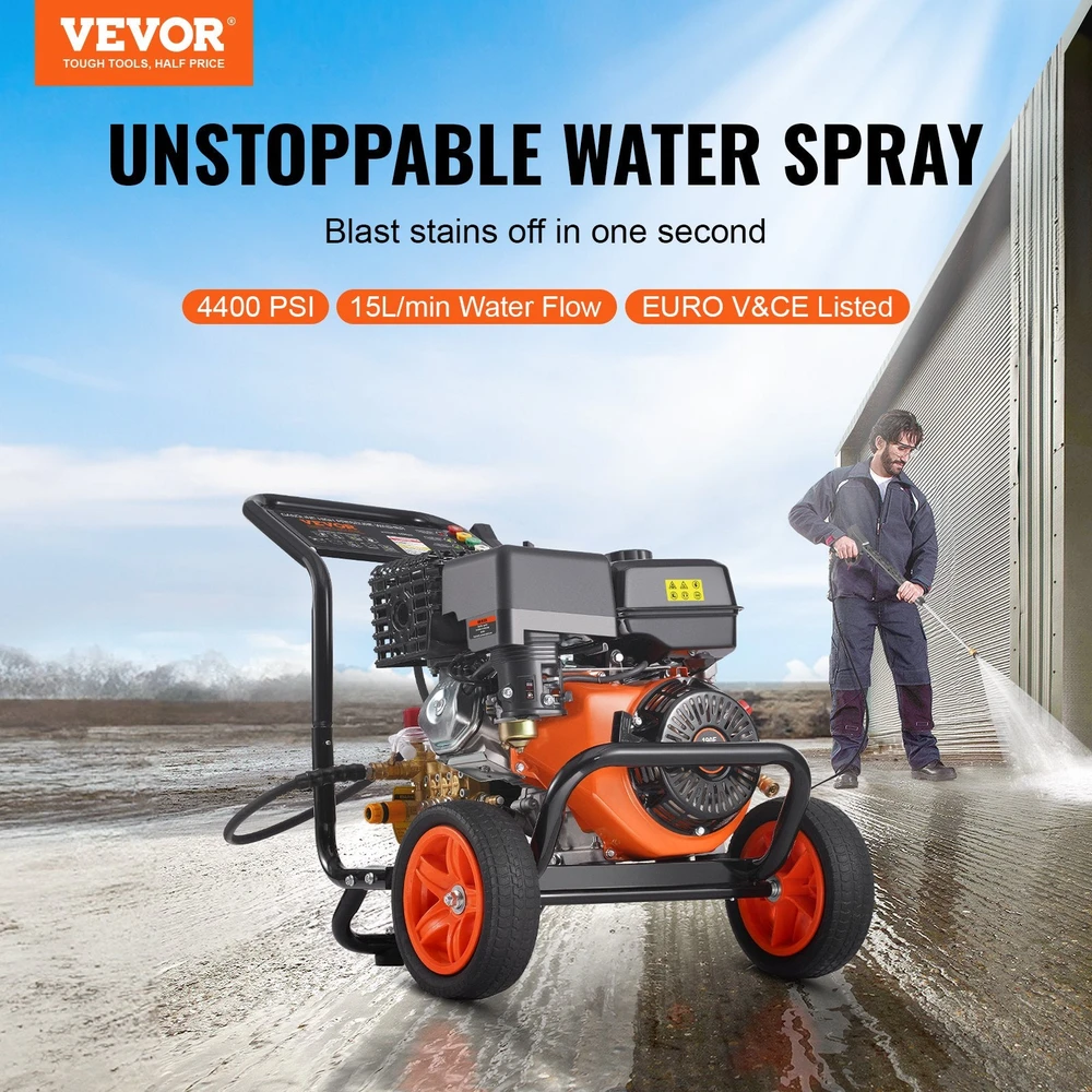 VEVOR Aukšto slėgio plovyklė automobiliams 4400 PSI