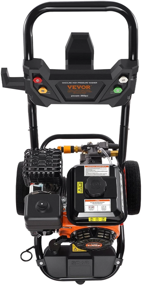 VEVOR Aukšto slėgio plovimo įrenginys automobiliams 3950 PSI