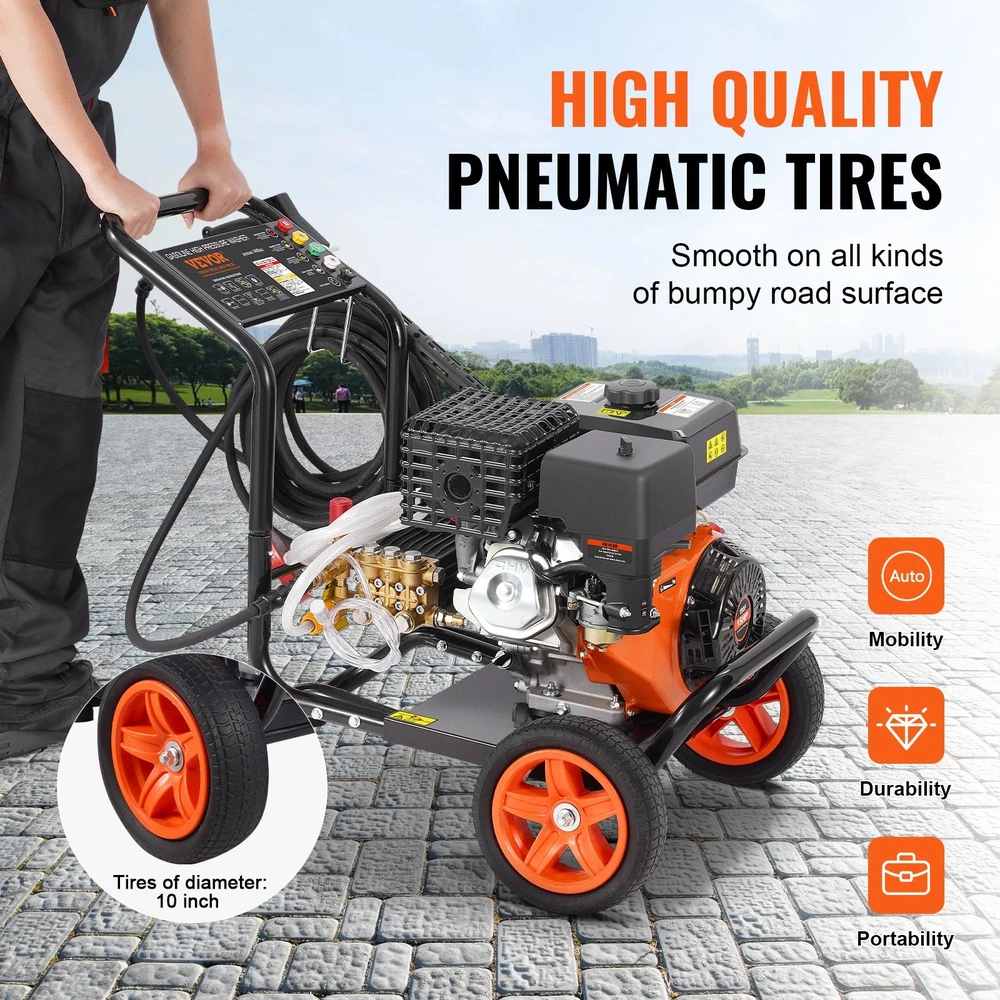 VEVOR Aukšto slėgio plovyklė automobiliams 4400 PSI