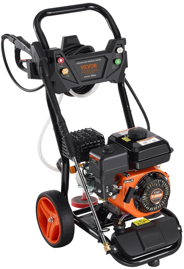 VEVOR Aukšto slėgio plovimo įrenginys automobiliams 3950 PSI