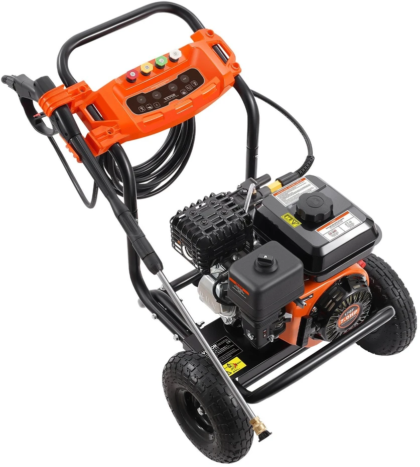 VEVOR Benzininis aukšto slėgio ploviklis 3500 PSI su 5 antgaliais